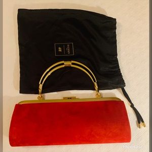 Balmain x HM red handle purse